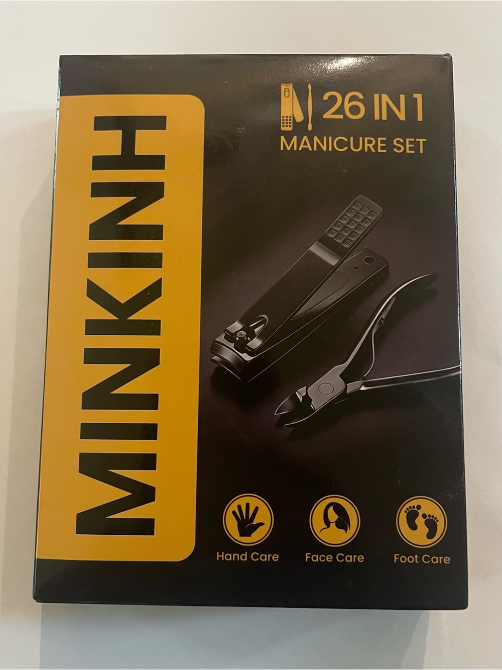 MinkinHi 26-in-1 Black Manicure Set